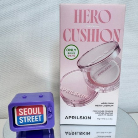 [ Aprilskin ] Hero Cushion Pink Edition Set – คุชชั่น + รีฟิล + พัฟ Air Hole 2 ชิ้น