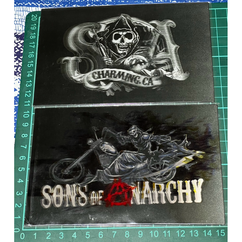 โปสการ์ดใหม่ความลึก 3 มิติ 2 ใบ SONS ของ ANARCHY เครื่องหมายการค้า @2016 สุนัขจิ้งจอก