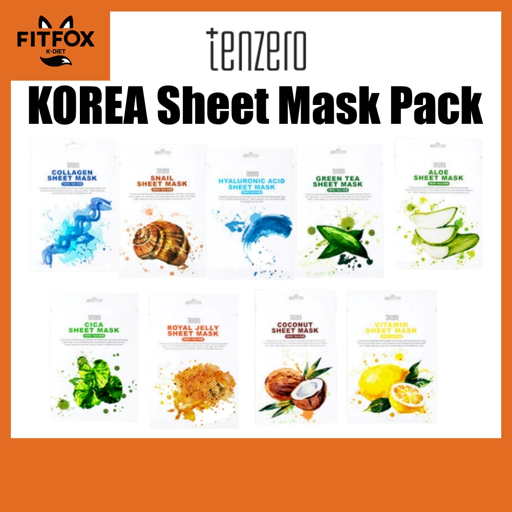 TENZERO เกาหลี Skincare Solution Sheet Mask Moisturizing Face Mask 25ml 1Sheep