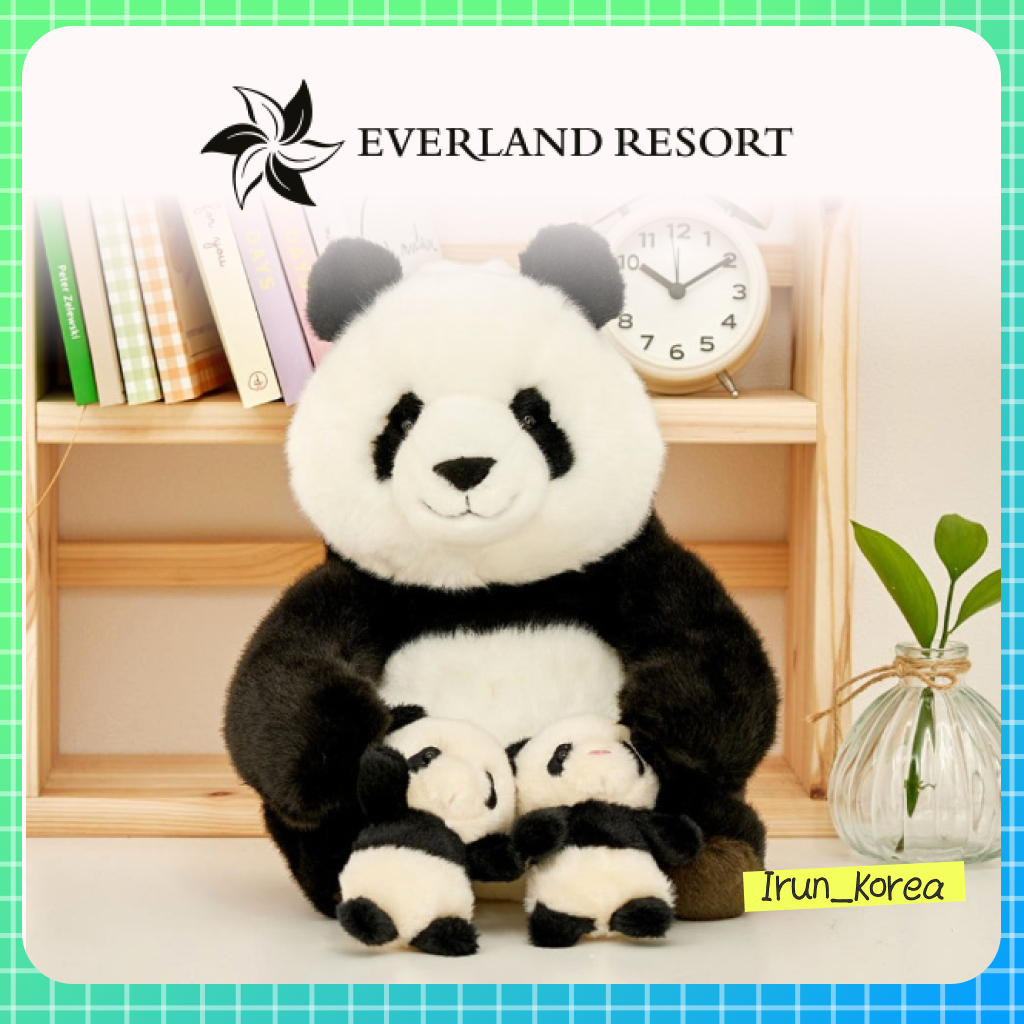 [EVERLAND] ตุ๊กตา Everland Panda Aibao Mom & Baby (เล็ก)