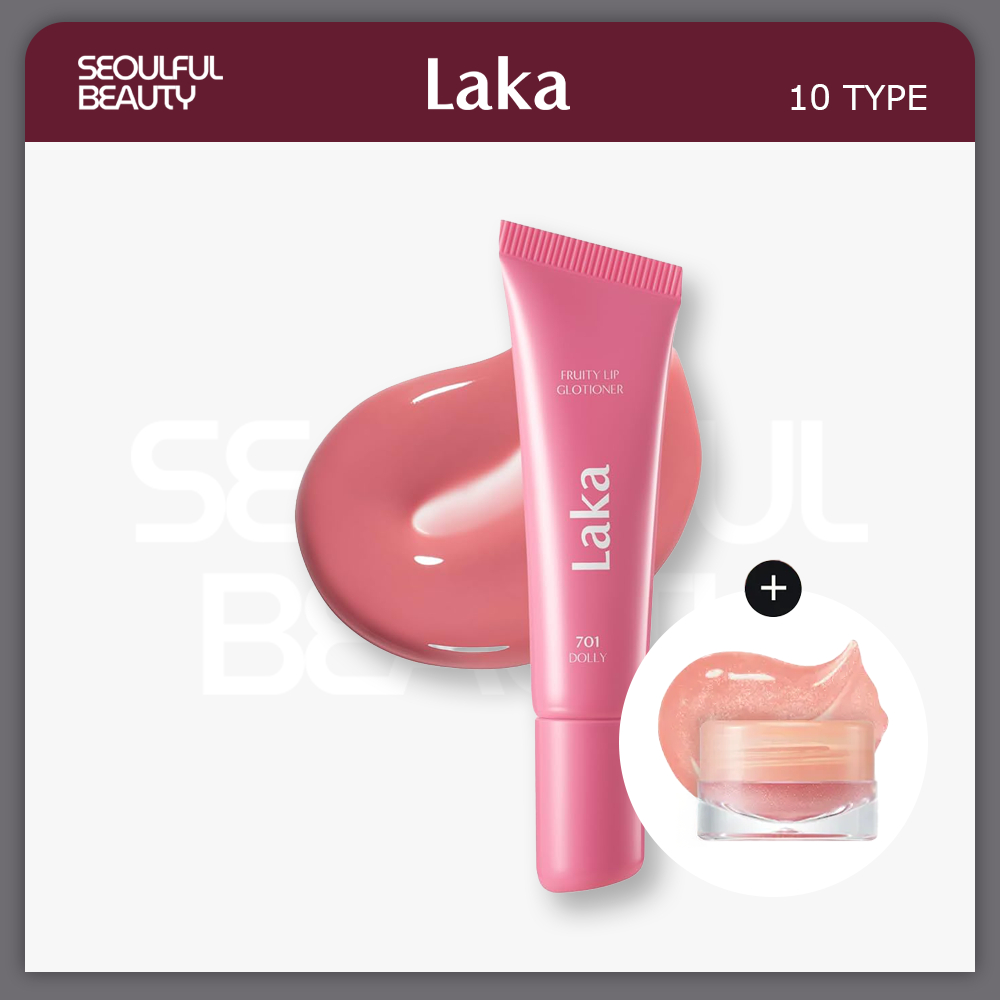 [Laka] Fruity Lip Glotioner - 10 สี +Glotioner Pot