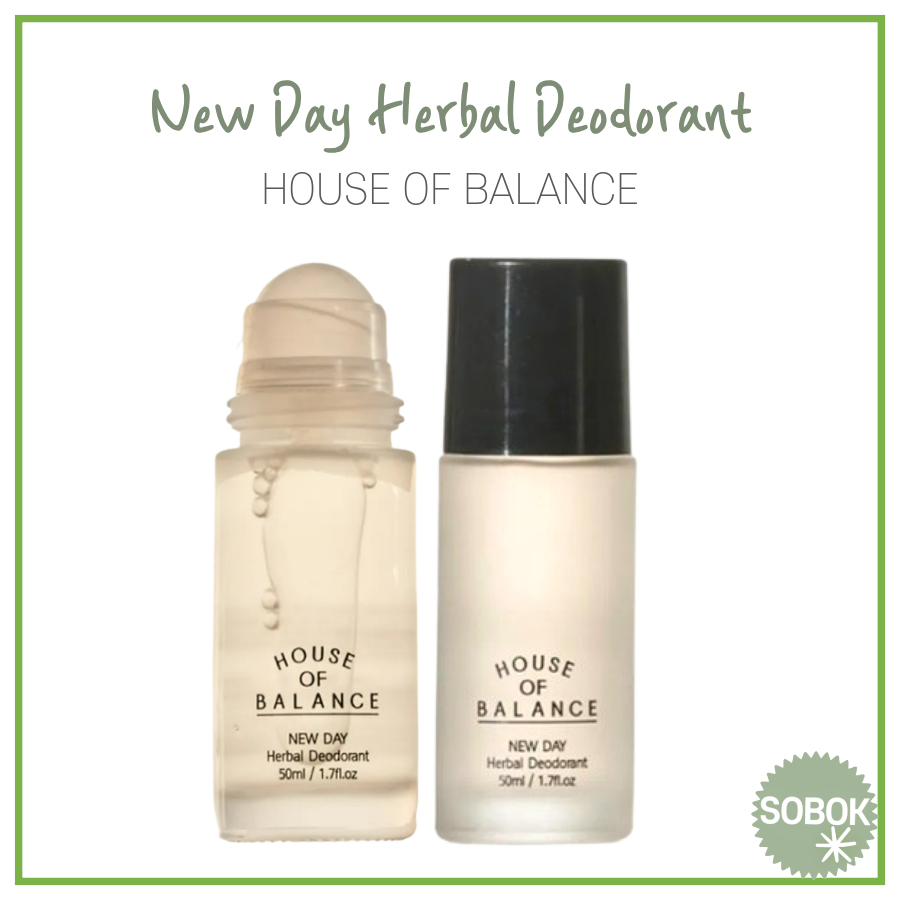 [HOUSE OF BALANCE] New Day Herbal Deodorant 50ml โรลออน Roll-on type