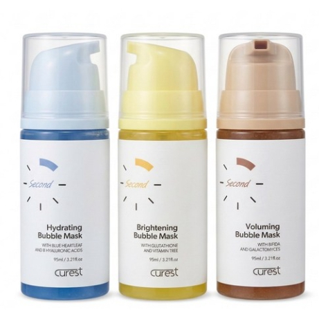 Curest Bubble Glow Mask Set 95ml x3 มอยส์ ไบรท์ ลิฟท์ | K-Beauty 10 Sec Foam Mask Hydrating Radiance