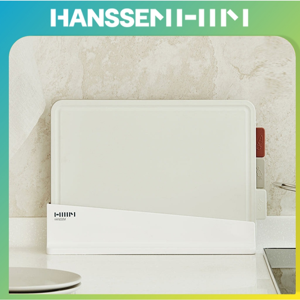 [HANSSEM X Natureknik] เขียงดัชนีง่าย ชุด 3P – รวมขาตั้งต้านเชื้อแบคทีเรีย สองด้าน มีสุขอนามัย
