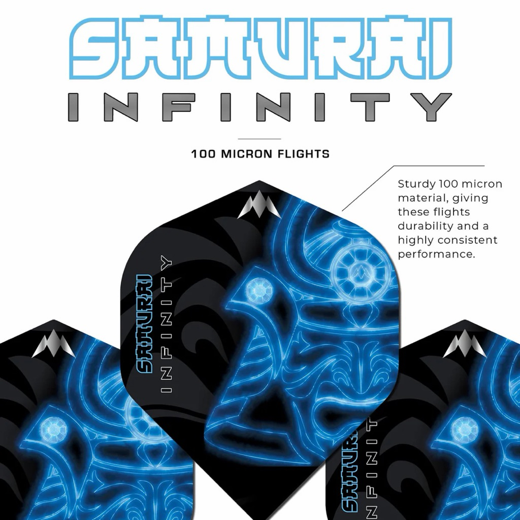 Mission Samurai Infinity Flights [มาตรฐาน] • 100 ไมครอน • Dart Flights • SGDARTS