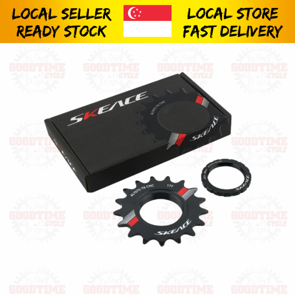 SKEACE 17T Fixed Gear Cog Single Speed Fixie Cog 17T Track Bike Bicycle Cassette