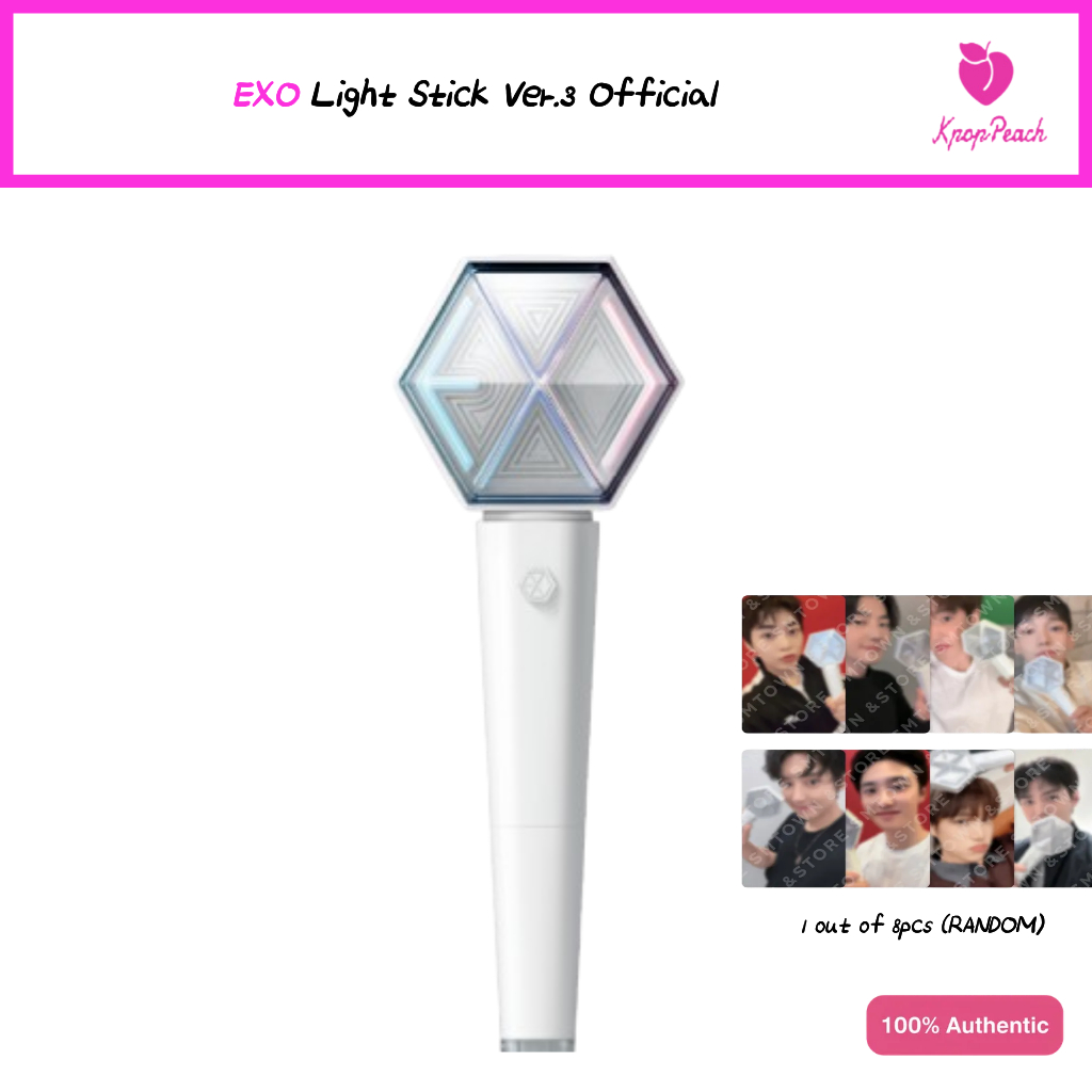 [พร้อมส่ง] แท่งไฟ EXO Lightstick Official Ver.3 ของแท้ - Kpop Light Stick