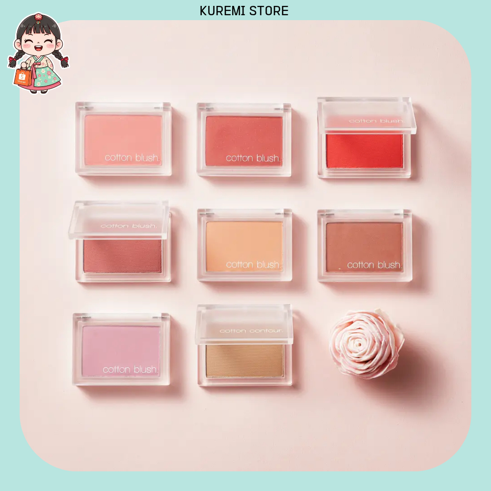 [MISSHA] Pore-Blurring Cotton Blush 4g Lightweight Matte Finish No Caking