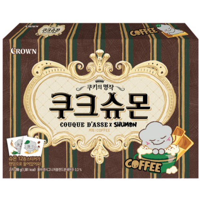Crown Couque Dasse Kukshumon Coffee Biscuit 289g – ขนมรสกาแฟ (Limited Edition)
