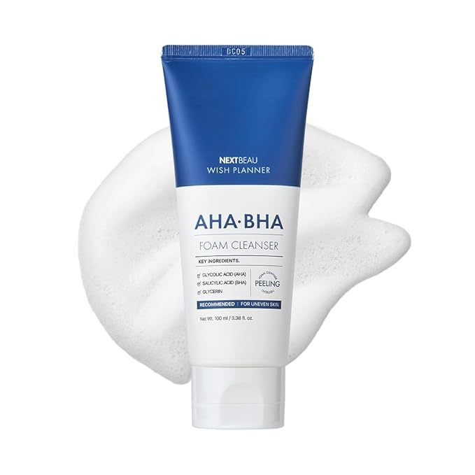 NEXTBEAU Wish Planner AHA/BHA Foam Cleanser 100ml EXP 2027. 10. 02/AHA/BHA, Moist Foam Cleanser, Hyp