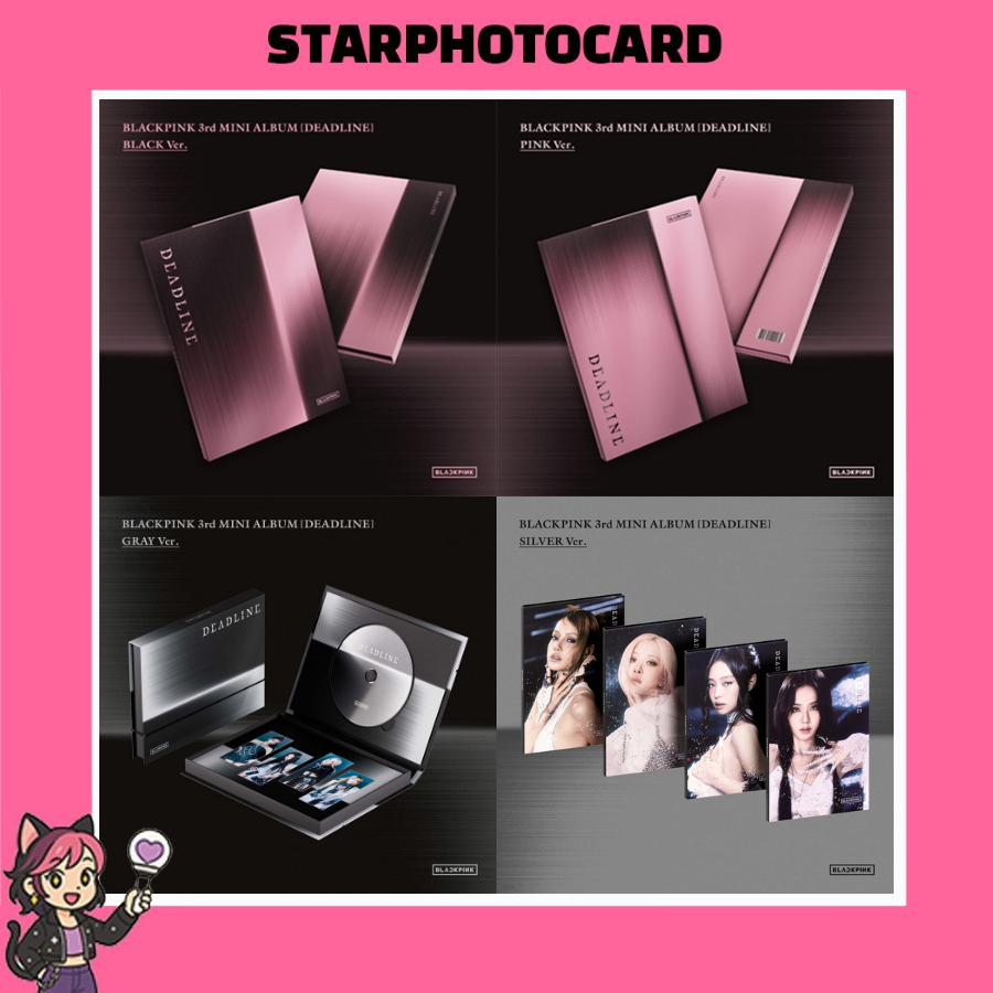 [READY STOCK] BLACKPINK - 3rd MINI ALBUM DEADLINE BLACK / PINK / GRAY / SILVER VER