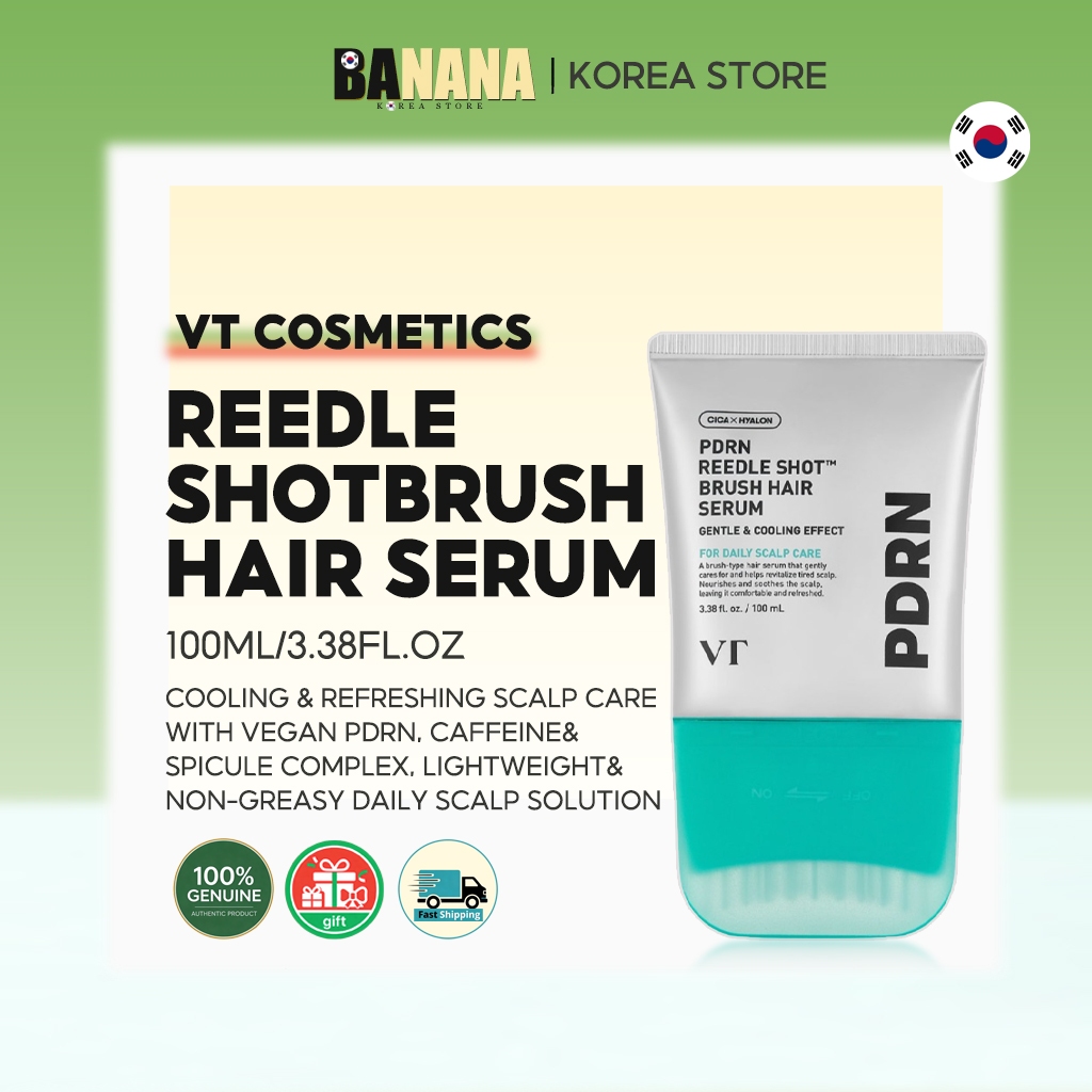 [VT COSMETICS] PDRN Reedle Shot Brush Hair Serum 100ml