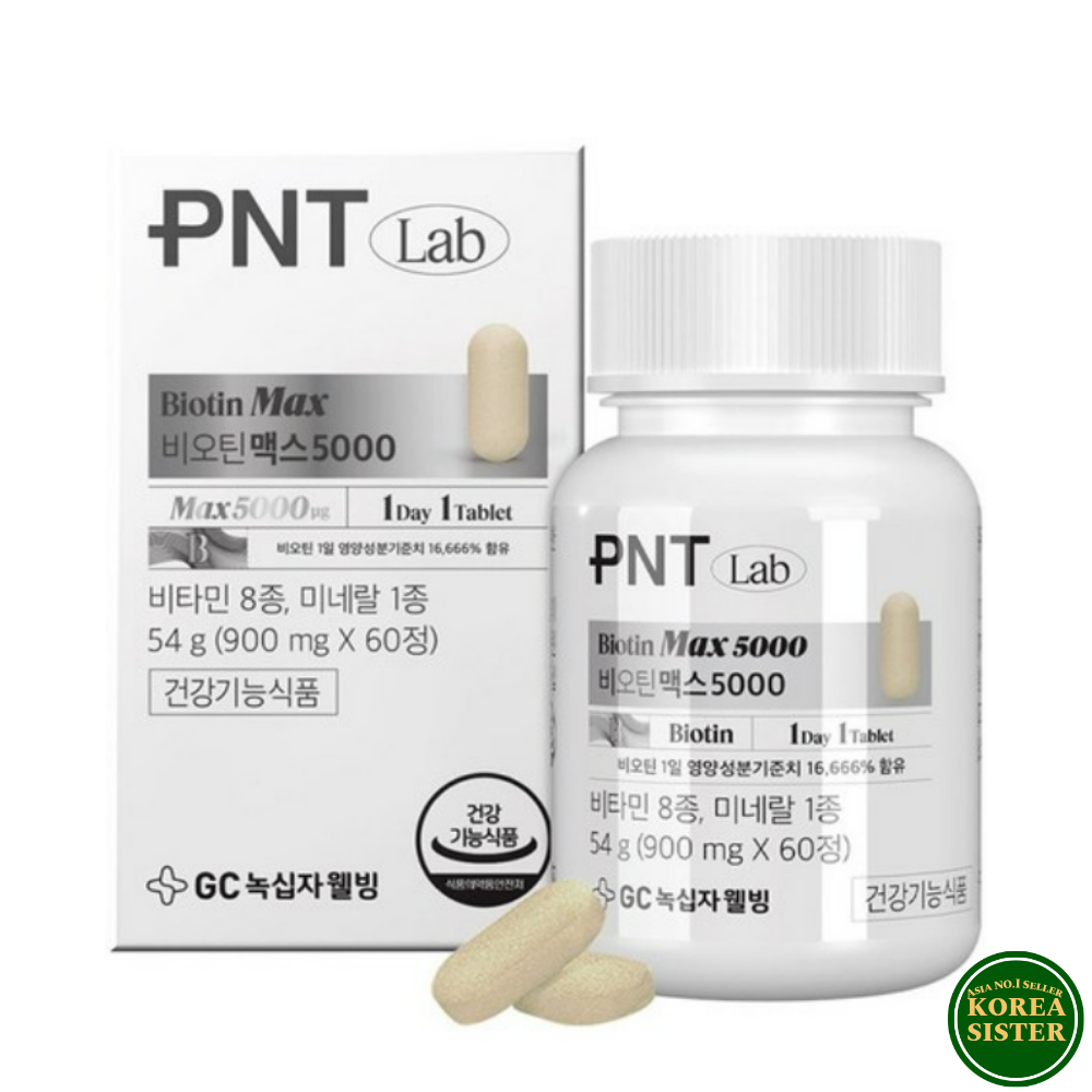 GC Wellbeing PNT Biotin Max 5000 / High-Dose Biotin 5000mcg / Hair, Skin & Nail Nutrition / Daily Vi