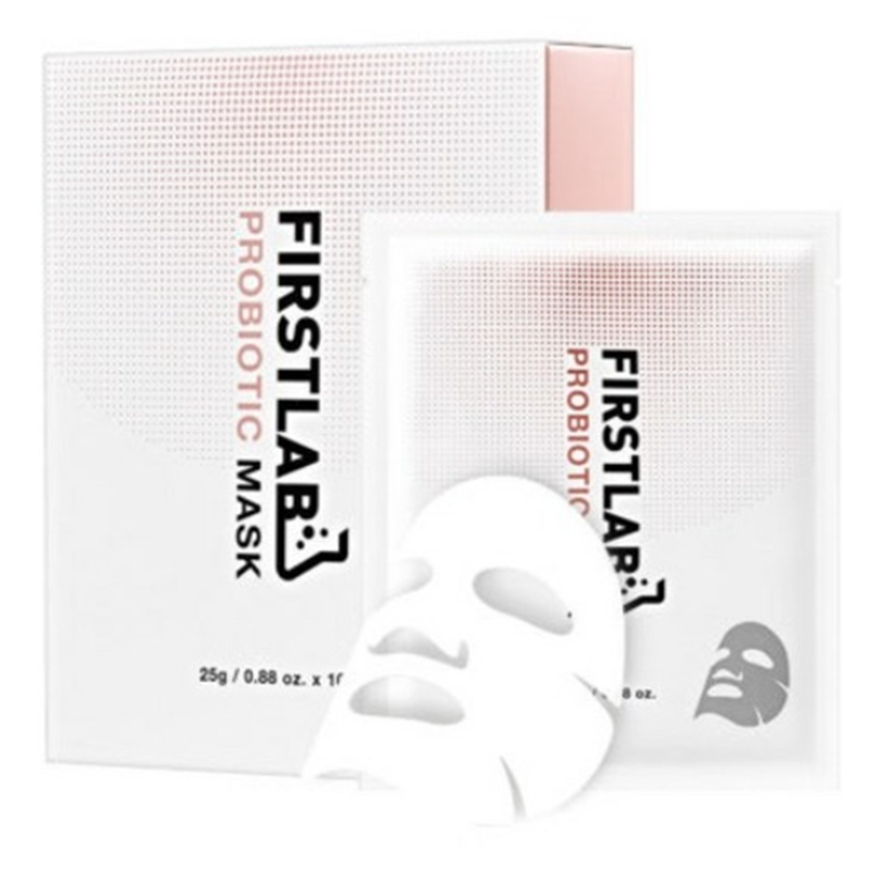 FIRSTLAB โปรไบโอติก มาส์ก ซีซั่น 4 | 10 แผ่น Skin Tone & Balance Care Mask