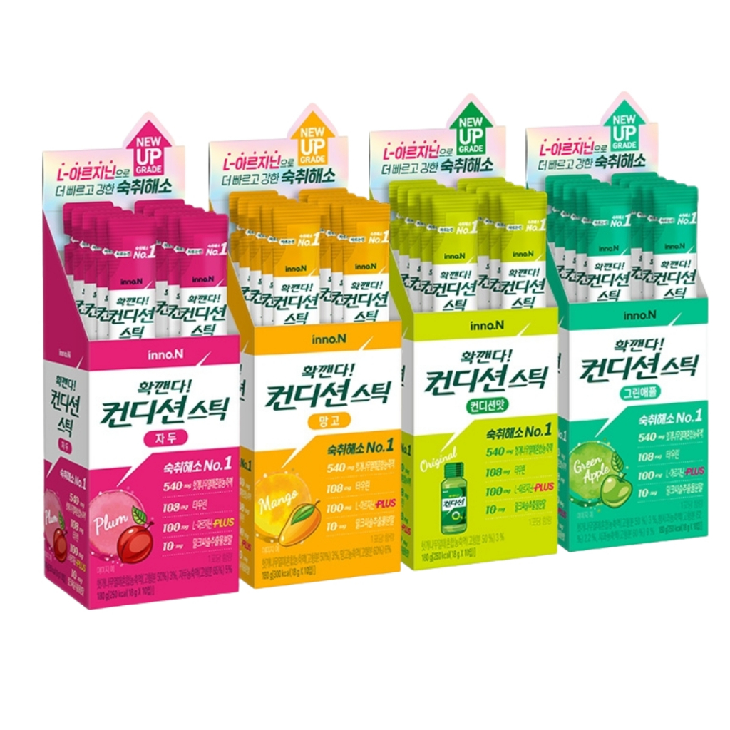 CONDITION Stick Jelly สําหรับ Hangover 10 แท่ง/กล่อง 4 รสก่อนและหลังดื่ม / จากโซล เกาหลี