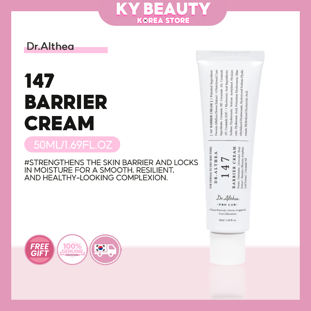 Dr.Althea 147 Barrier Cream 50ml - Deep Hydrating with Hyaluronic Acid & Ceramides