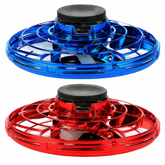 Flying Fidget Spinner Ball LED Metal Boomerang Hover Toy 1+1 ชุด (2 ตัว)