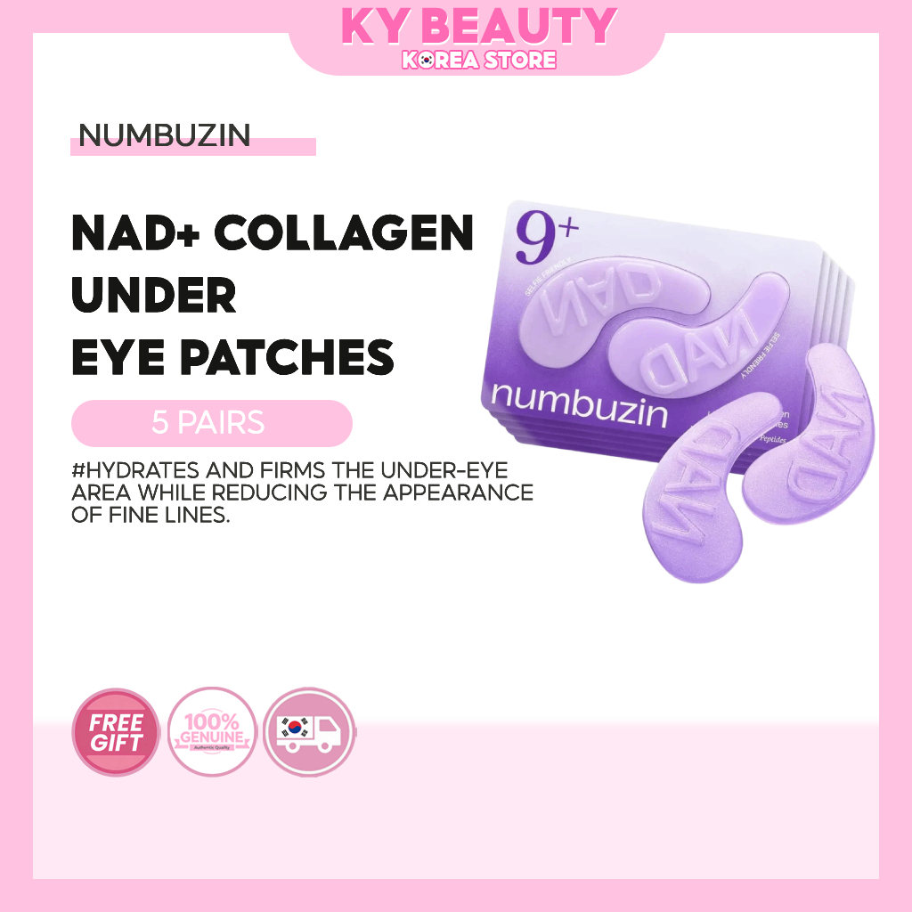 Numbuzin No.9 NAD+ Collagen Under Eye Patch 5 คู่