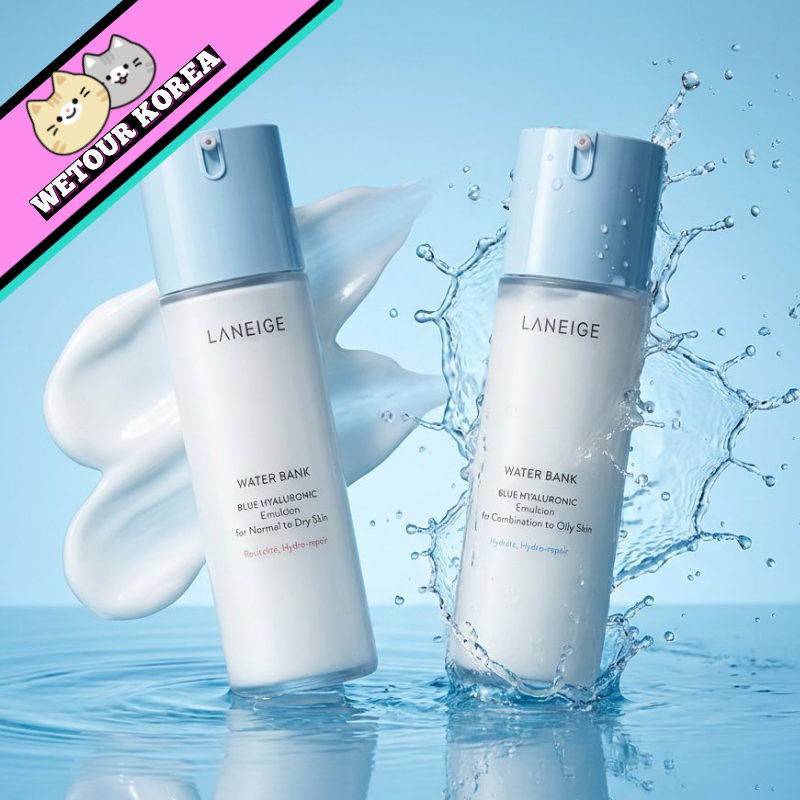 🇰🇷 [LANEIGE] Water Bank Blue Hyaluronic Emulsion 120ml | ความชุ่มชื้นและความชุ่มชื้นน้ําหนักเบา