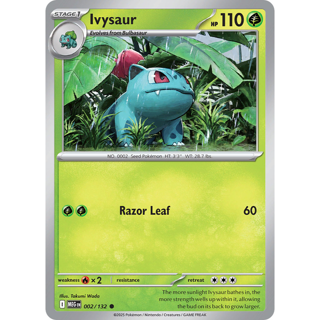 [โปเกมอน TCG] [Mega Evolution: Mega Evolution] Common RH Ivysaur