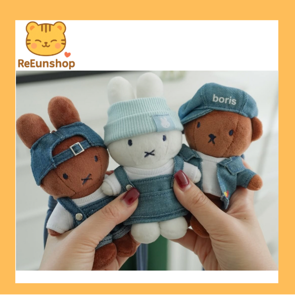 ❤️[จากเกาหลี] Miffy Seoul Limited Edition Denim Collection Keyring (3 ออกแบบ) Seongsu Pop-Up❤️