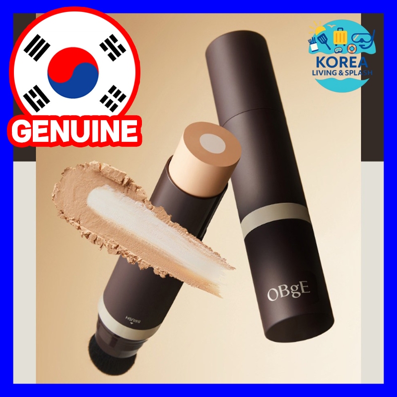 OBgE Natural Cover Mens Foundation 13g แปรง Foundation Pore Cover Tone-Up Base แต่งหน้า