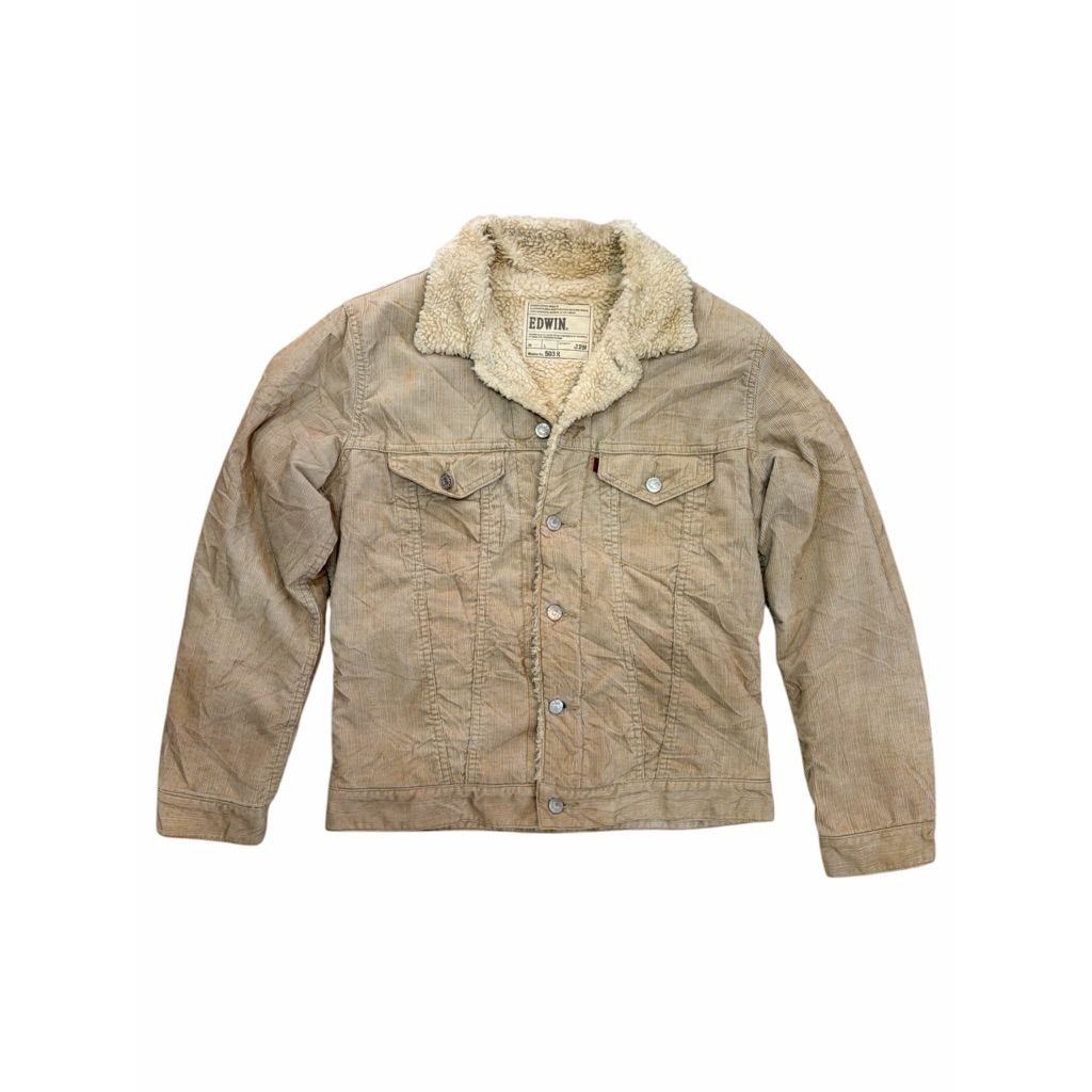 [เสื้อแจ็คเก็ต]🧵Edwin 503R Corduroy Sherpa Jacket (Size M)🧵