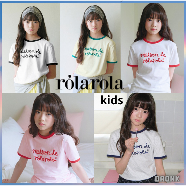 [ ROLAROLA ] KIDS MAISON DE ROLA RINGER T-SHIRT 5color korea แท้ 100%