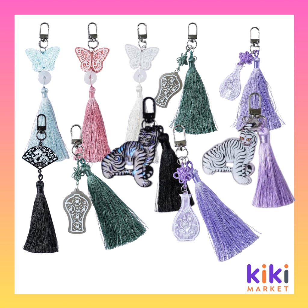 [Daiso Korea] คอลเลกชันพวงกุญแจอะคริลิคแบบดั้งเดิมของเกาหลี (10 ประเภท)