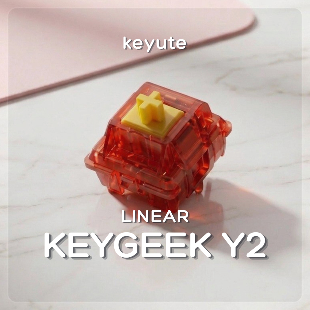 [ชุดละ 10 ชุด] Keygeek x MZ Studio Y2 Premium Linear Switches 5-Pin Factory-lubed