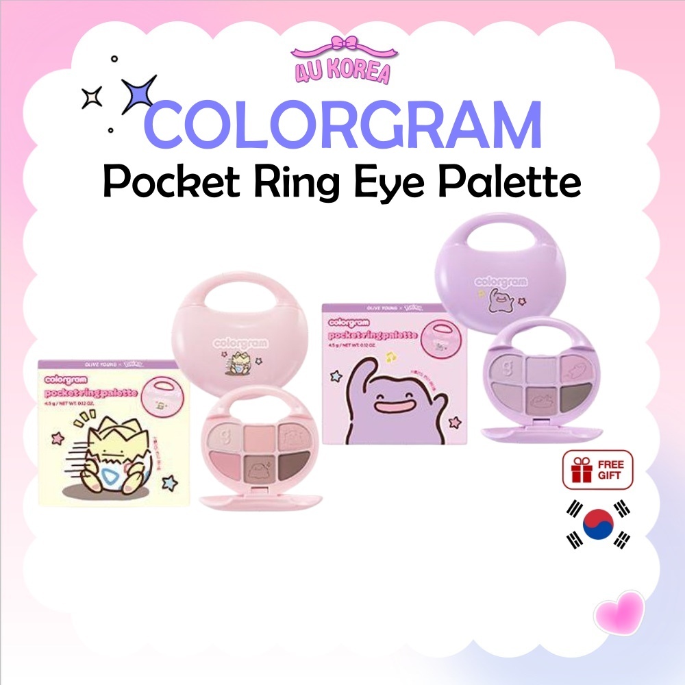 COLORGRAM Pocket Ring Eye Palette 3.8g – 4 สี / K-BEAUTY