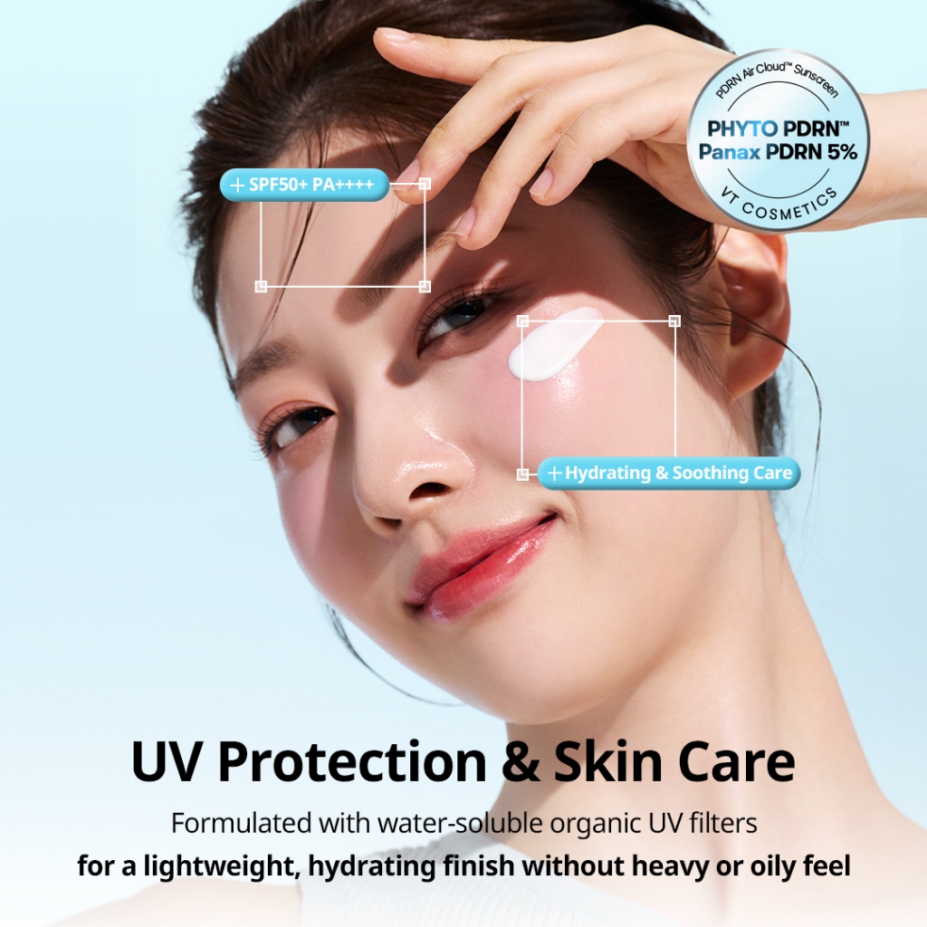 VT واقي شمس PDRN Air Cloud ‏SPF50+ ‏50 مل — صورة 7