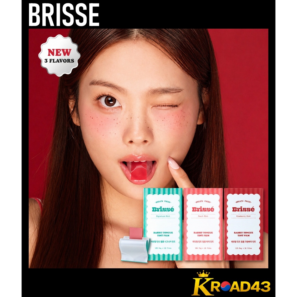 【BRISSE】[READY STOCK] RABBIT TONGUE TINT FILM 3TYPES(10 FILMS)/K-Beauty/ของแท้ 100%/จัดส่งจากเกาหลี