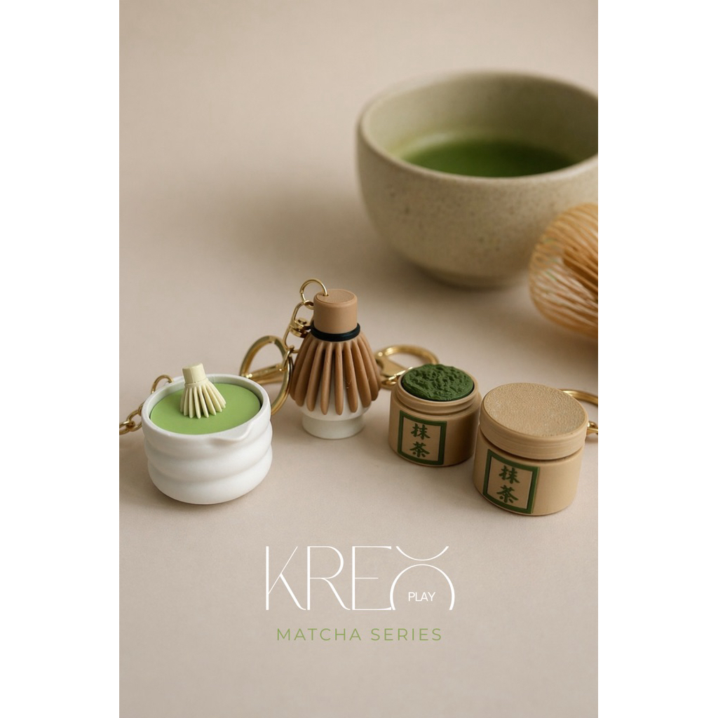 พวงกุญแจ GANTUNGAN Matcha - Bag Charm Fidget Clicker - ของที่ระลึกและของขวัญ | KLEO Matcha Series