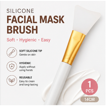 ซิลิโคนมาส์กหน้าแปรงไม้พาย Applicator 1 ชิ้นเครื่องมือดูแลผิวนุ่มแปรงเครื่องสําอางแบบใช้ซ้ําได้