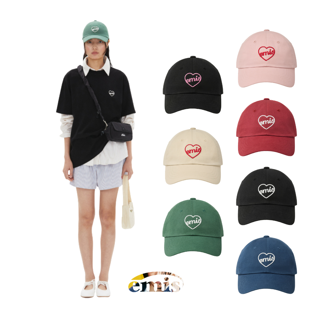 🇰🇷 EMIS EMIS Official ส่งตรงจากเกาหลี หมวกแก๊ป ใส่โดย Jisoo Lisa BLACKPINK Same Style ดาราเกาหลีใส่ 