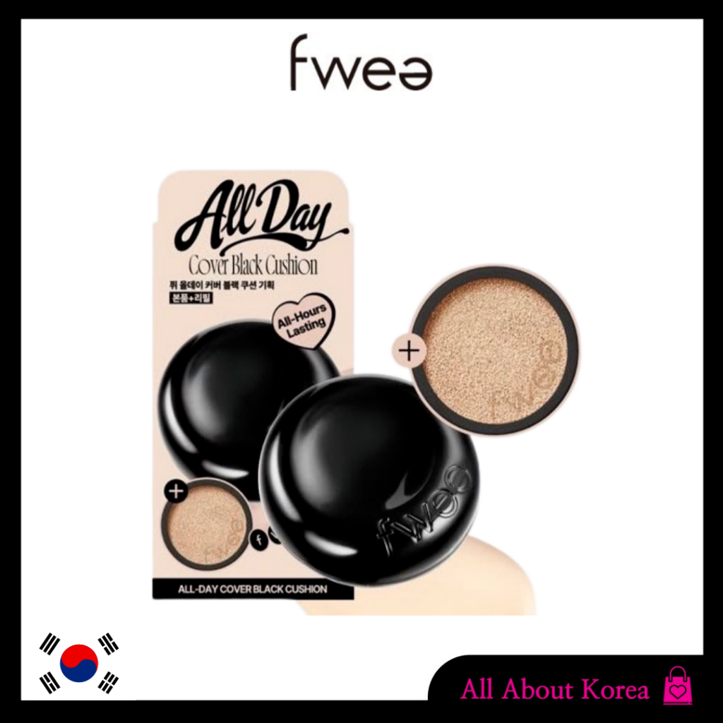 [FWEE]All Day Cover Black Cushion Refill Set 5 สี