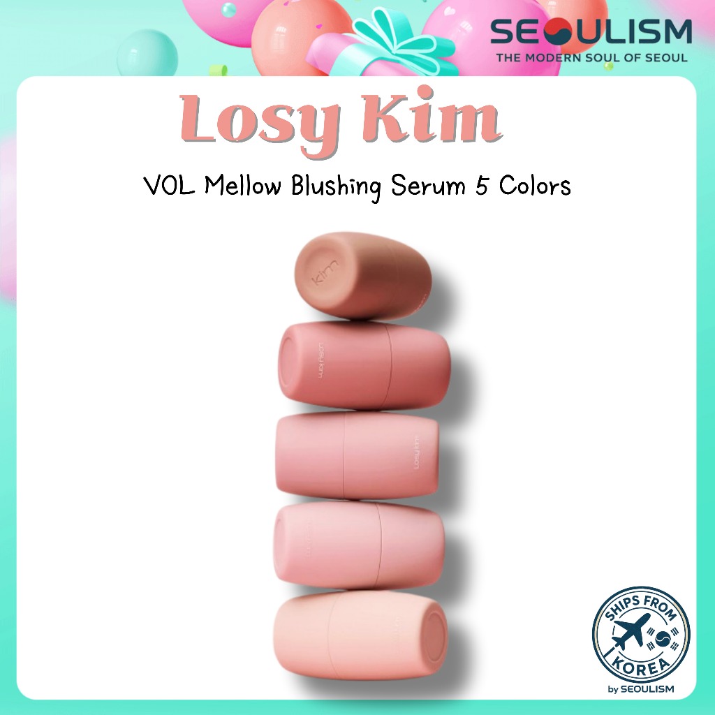 [Losy Kim] VOL Mellow Blushing Serum 5 สี | โกลว์ บลัช เซรั่ม | แต่งหน้าเกาหลี
