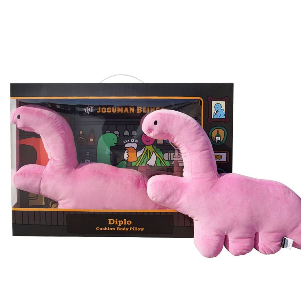 🇰🇷 Joguman Studio Diplo Cushion Body Pillow สีชมพู ไดโนเสาร์ เกาหลี แท้