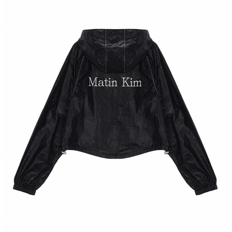 [MATIN KIM] MATIN CROP HOODY COATING JUMPER
