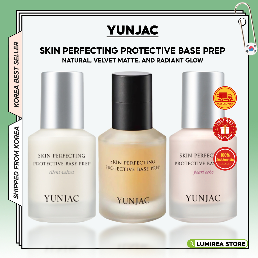 YUNJAC Skin Perfecting Base Prep/Silent Velvet/Pearl Echo Makeup Primer
