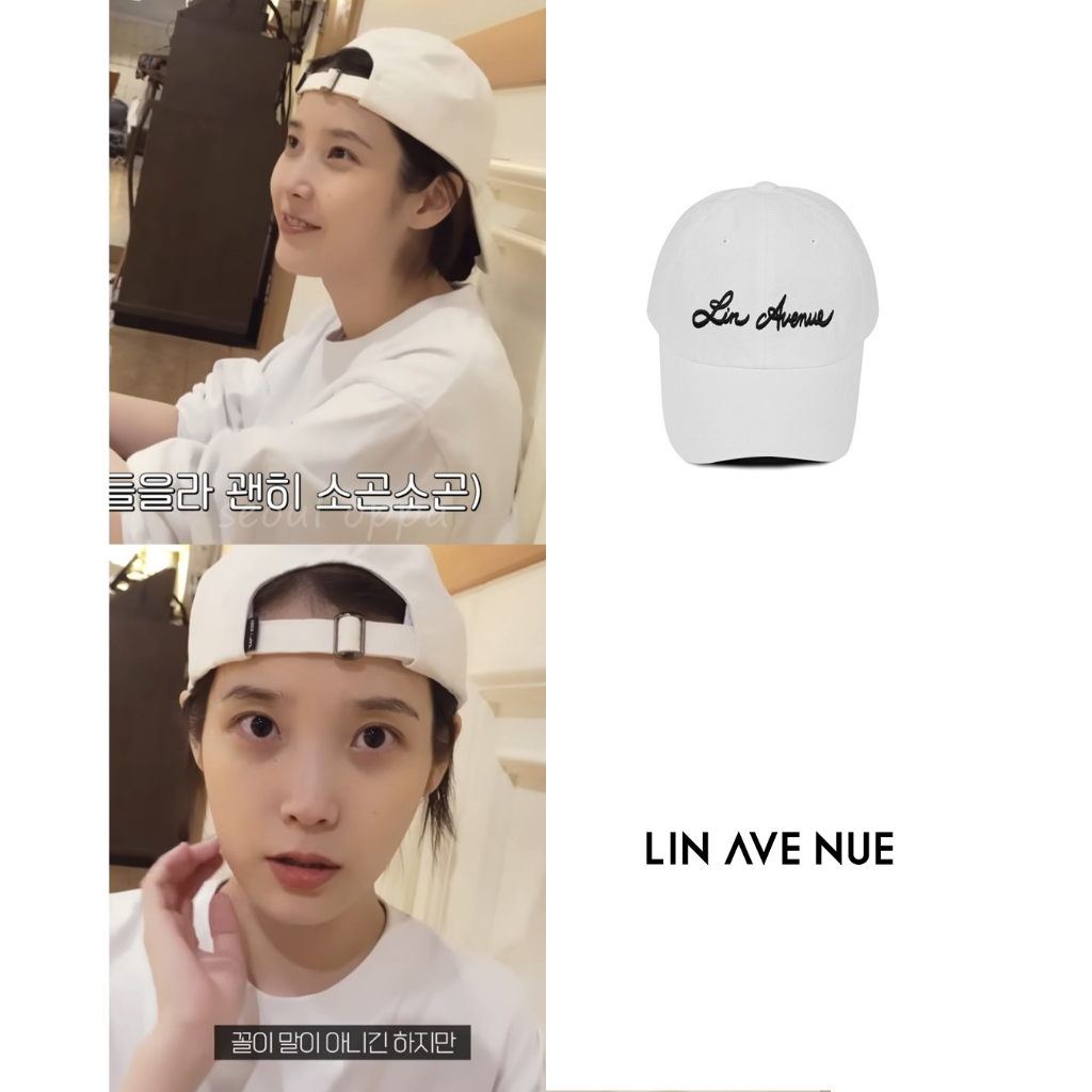 KOREA [ LIN AVENUE ] Lane Avenue Cotton Ball Cap / IU pick แท้ 100%