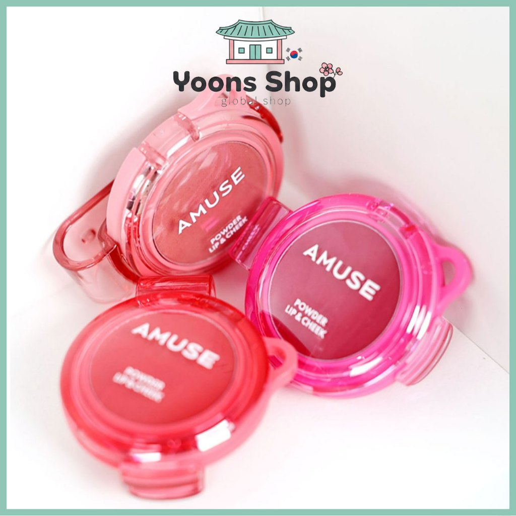 [AMUSE] Powder Lip & Cheek (+ Keyring & Clip Cheek)_จากเกาหลี