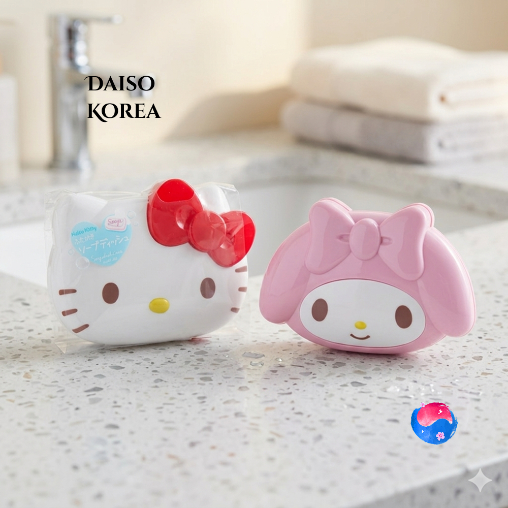 [DAISO KOREA] SANRIO Hello Kitty / เคสจานสบู่ MyMelody