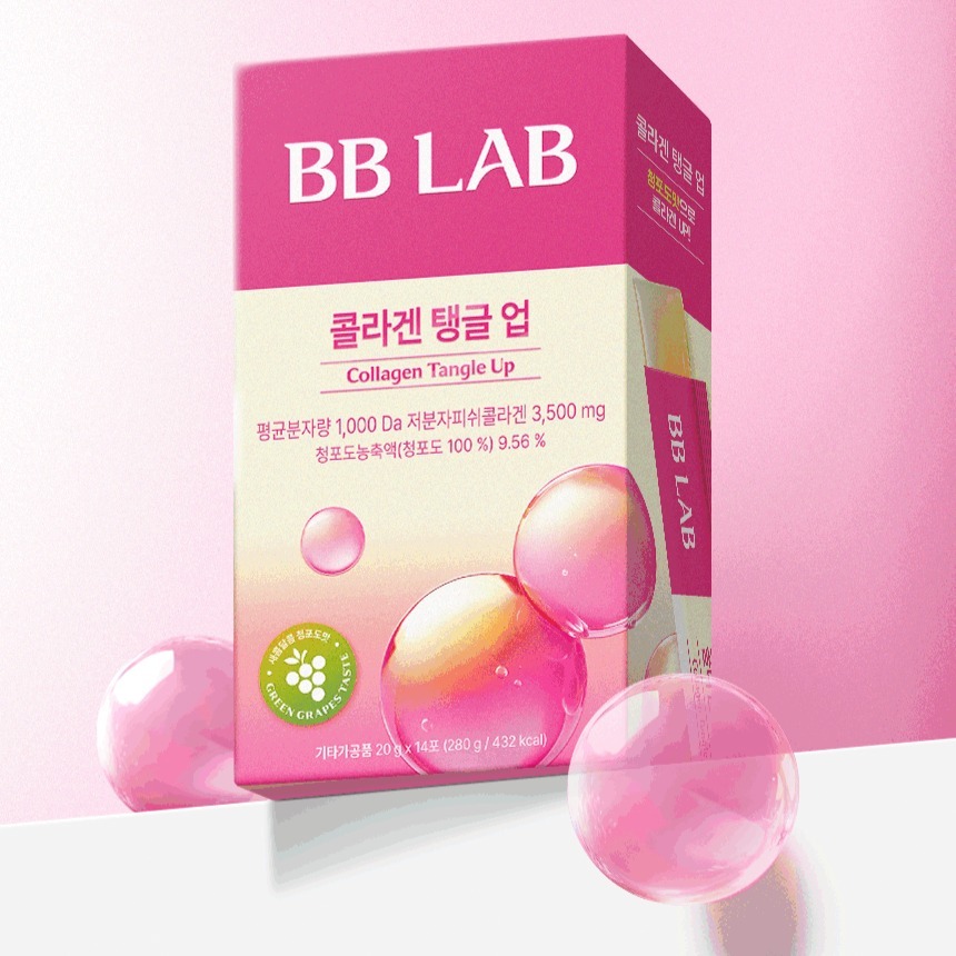 BBLAB Collagen Tangle Up Jelly Stick 14pcs (280g) - คอลลาเจนปลาโมเลกุลต่ําเนื้อหาสูง - K-Beauty Inne
