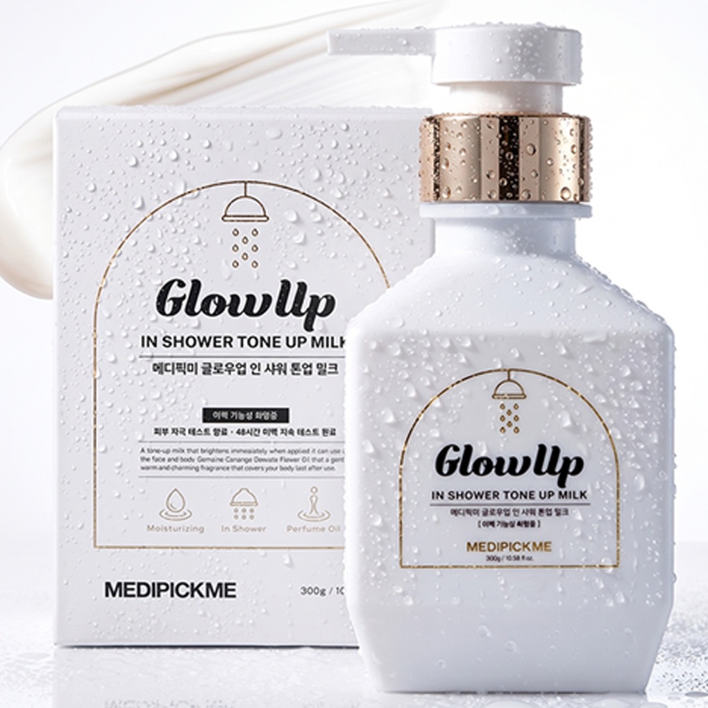 [MEDIPICKME] Glow Up In-Shower Tone Up Milk 300g x 1ea | เรเดียนซ์ แอนด์ มอยส์เจอร์ไรซิ่ง บอดี้ แคร์ | ผลิตในเกาหลี