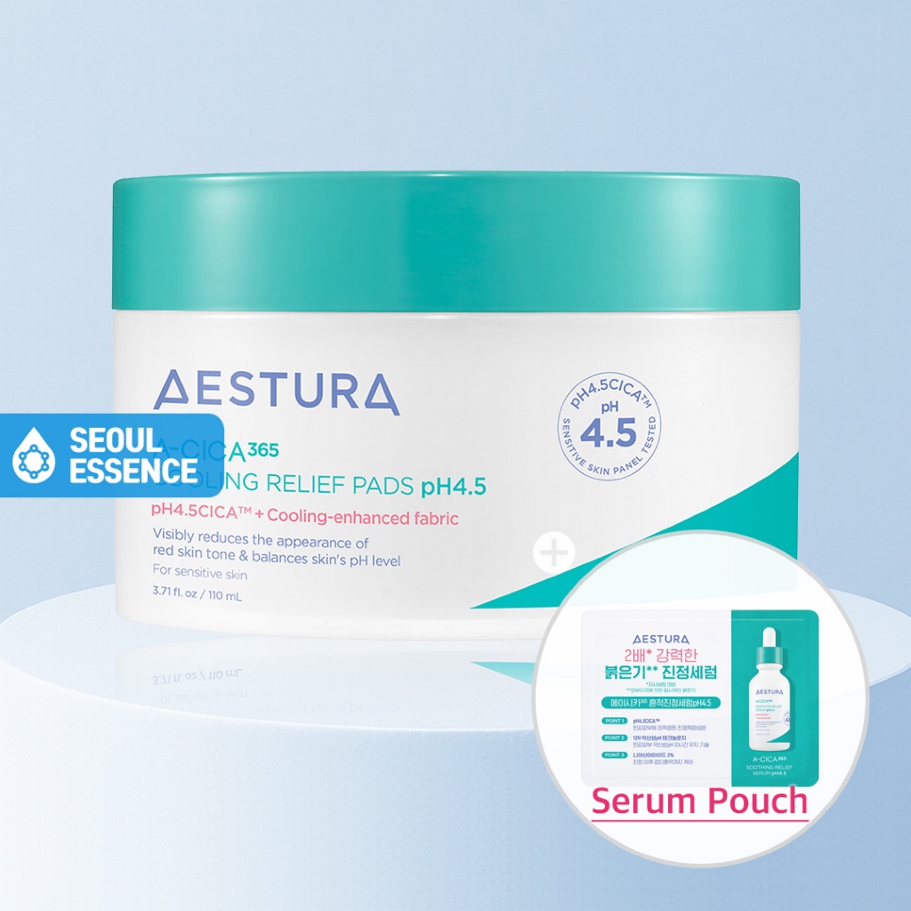 AESTURA A-CICA 365 Soft Calming Mask Pad 60EA / 20EA - CICA BPM™ + อัลลันโทอิน ปรับสภาพผิวบรรเทาระคา