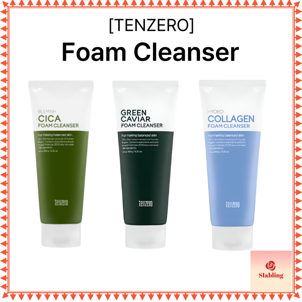 โฟมคลีนเซอร์ 180g, 3Types / Cica, กรีนคาเวียร์, คอลลาเจน