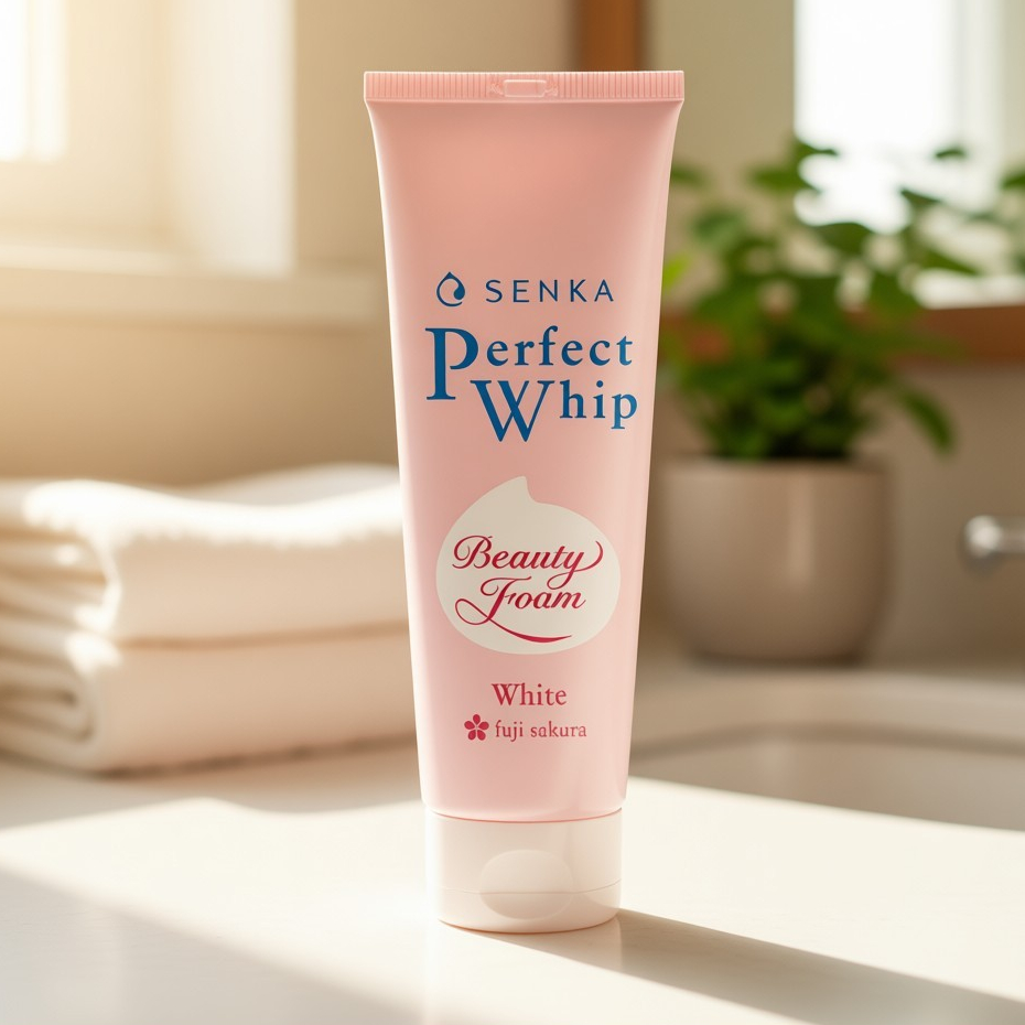 [daiso] Senka Perfect Whip Cleansing Foam White, 50g, 1pc / โฟมล้างหน้าเกาหลี / Rich Lather