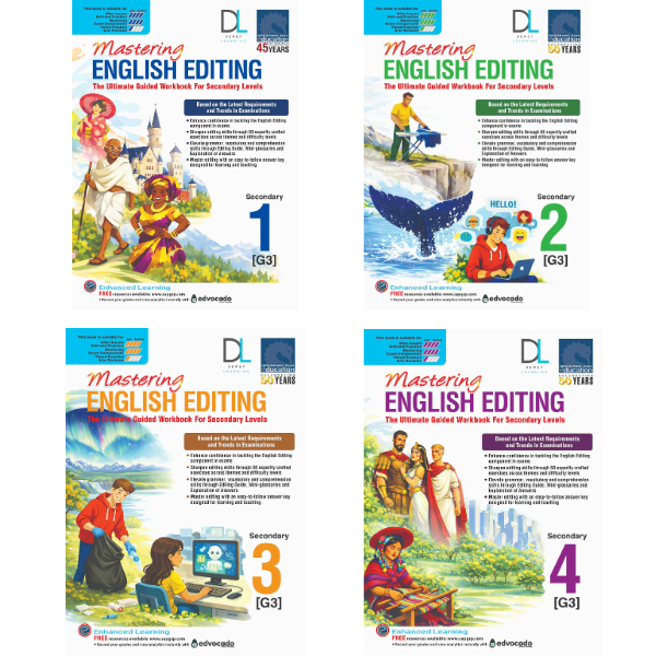 SAP - Mastering English Editing มัธยมศึกษา 1 - 4 (G3) หนังสือ แบบฝึกหัดภาษาอังกฤษระดับมัธยมศึกษาตอนป